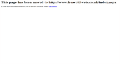 Desktop Screenshot of fenwold-vets.co.uk